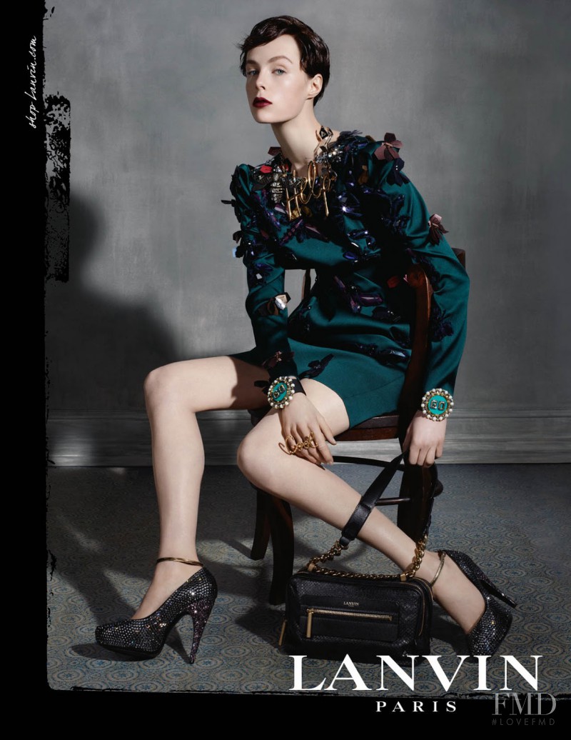 Edie Campbell featured in  the Lanvin advertisement for Autumn/Winter 2013