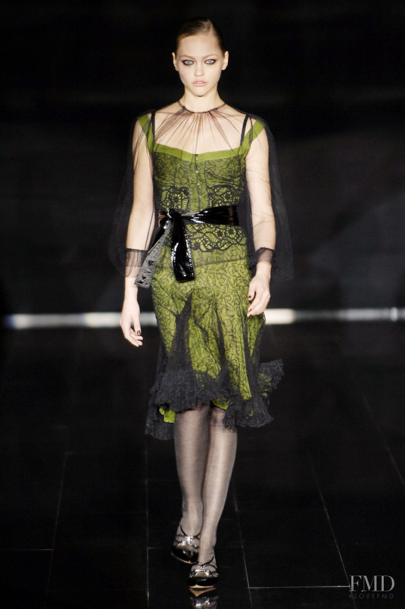 Sasha Pivovarova featured in  the La Perla fashion show for Autumn/Winter 2006