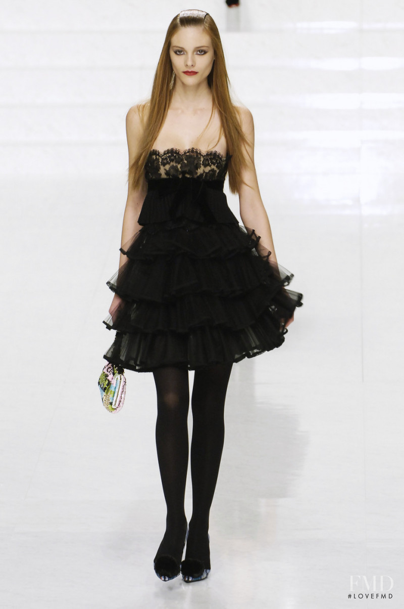 Valentina Zelyaeva featured in  the Valentino fashion show for Autumn/Winter 2006