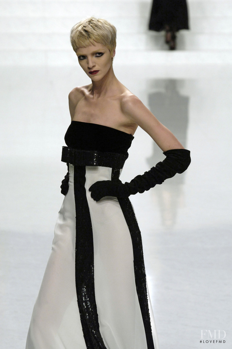 Mariacarla Boscono featured in  the Valentino fashion show for Autumn/Winter 2006