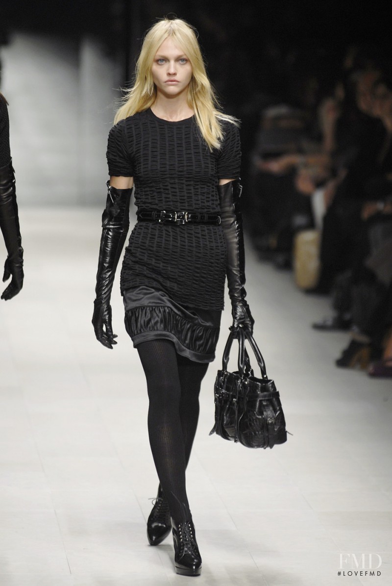 Sasha Pivovarova featured in  the Burberry Prorsum fashion show for Autumn/Winter 2007