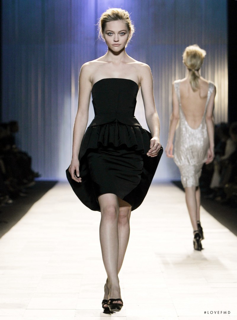 Sasha Pivovarova featured in  the Zac Posen fashion show for Autumn/Winter 2006