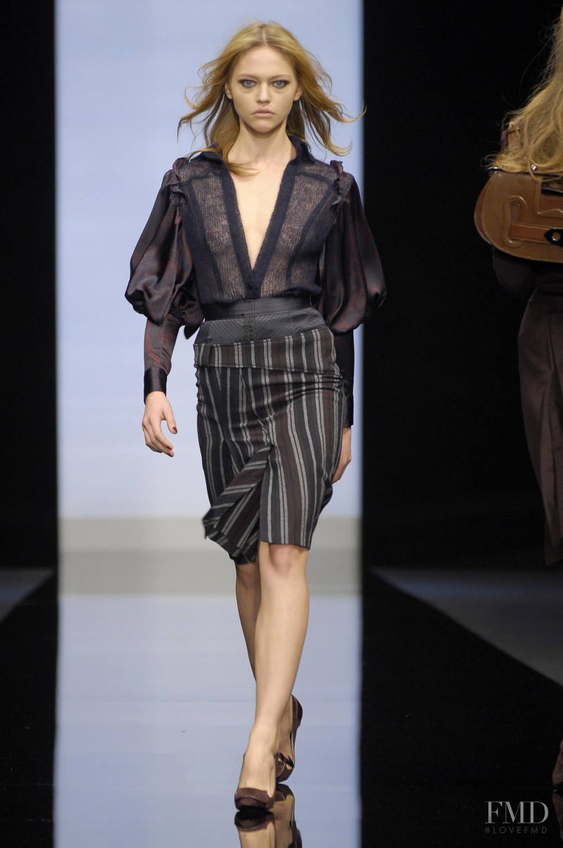Sasha Pivovarova featured in  the Trend Les Copains fashion show for Autumn/Winter 2006