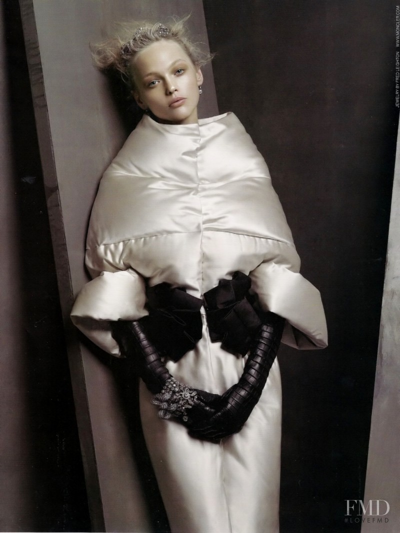 Sasha Pivovarova featured in  the Moncler Gamme Rouge advertisement for Autumn/Winter 2009