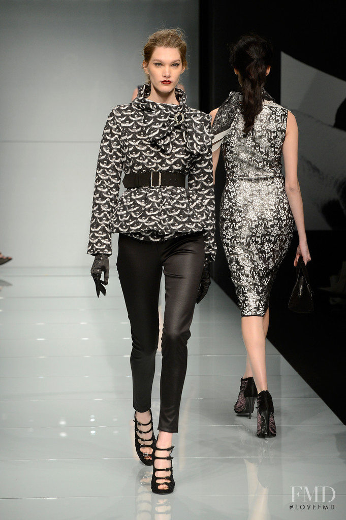 Irina Nikolaeva featured in  the roccobarocco fashion show for Autumn/Winter 2015