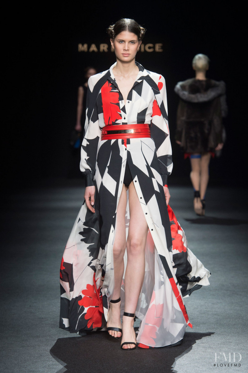 Livia Pillmann featured in  the Mario Dice fashion show for Autumn/Winter 2015