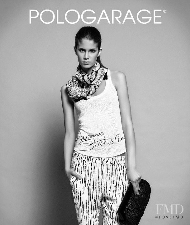 Livia Pillmann featured in  the Pologarage advertisement for Spring/Summer 2012