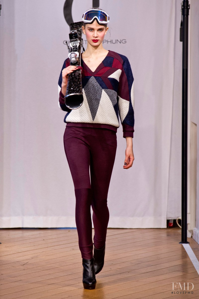 Livia Pillmann featured in  the Christine Phung fashion show for Autumn/Winter 2014