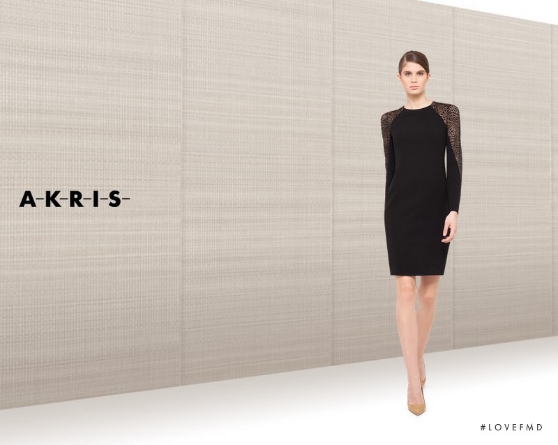 Livia Pillmann featured in  the Akris lookbook for Autumn/Winter 2013