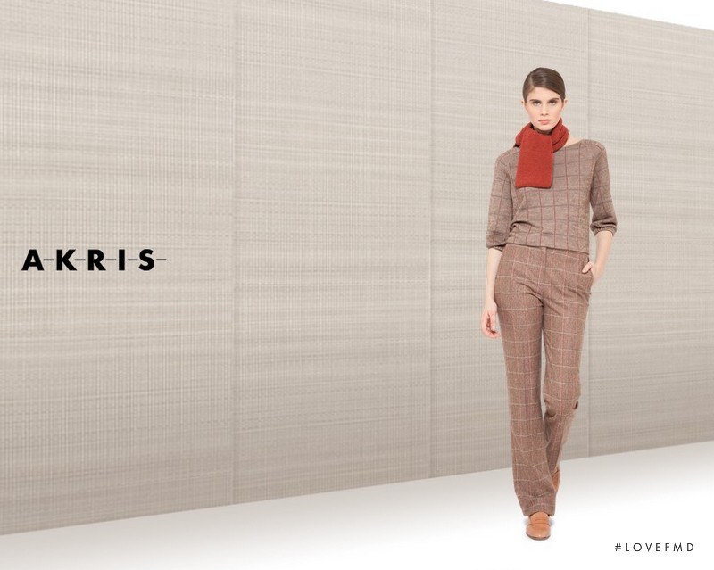 Livia Pillmann featured in  the Akris lookbook for Autumn/Winter 2013