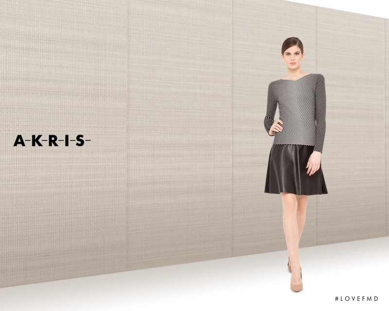 Livia Pillmann featured in  the Akris lookbook for Autumn/Winter 2013