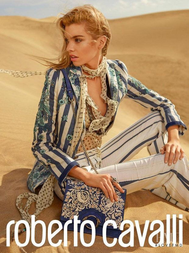 Stella Maxwell featured in  the Roberto Cavalli advertisement for Spring/Summer 2017