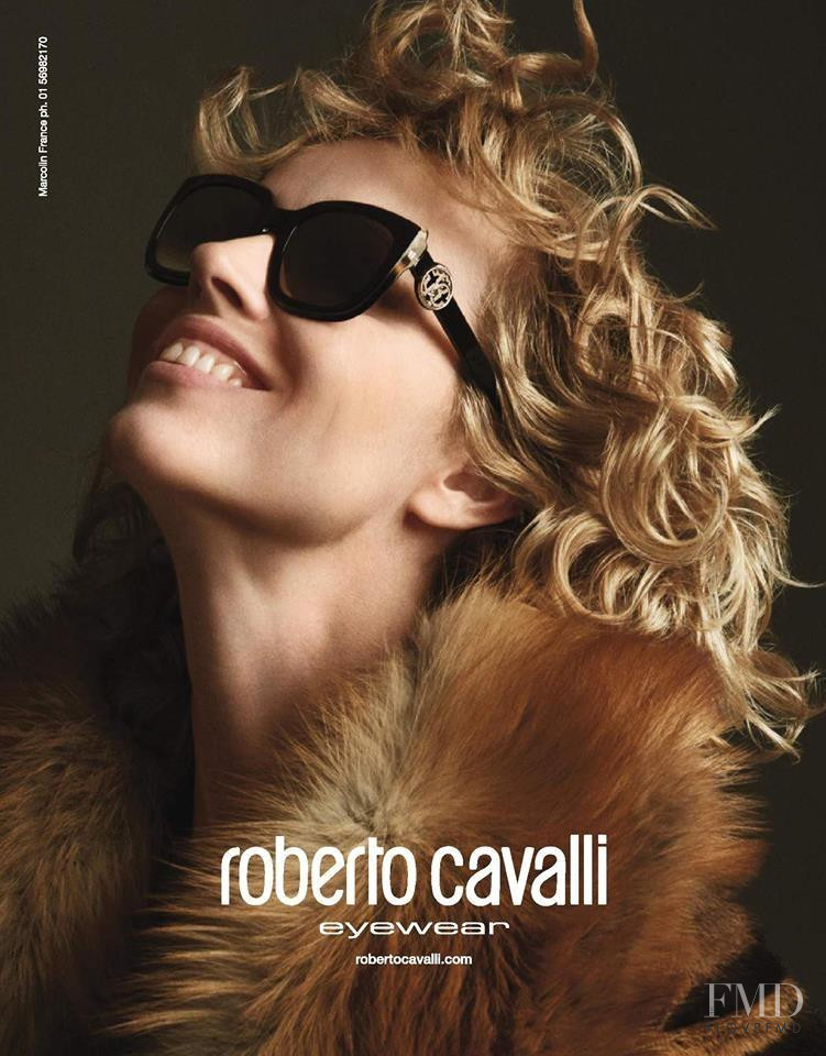 Eva Herzigova featured in  the Roberto Cavalli advertisement for Autumn/Winter 2017