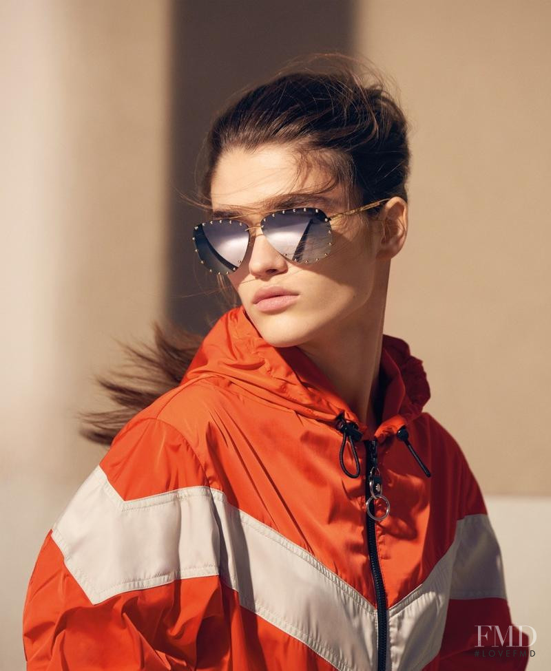 Alexandra Maria Micu featured in  the Louis Vuitton advertisement for Autumn/Winter 2017