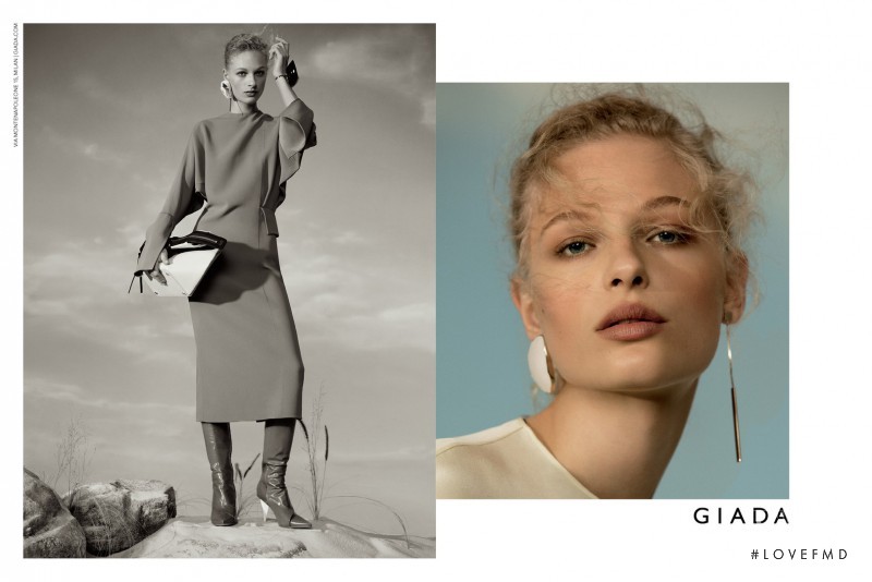 Frederikke Sofie Falbe-Hansen featured in  the Giada advertisement for Autumn/Winter 2017