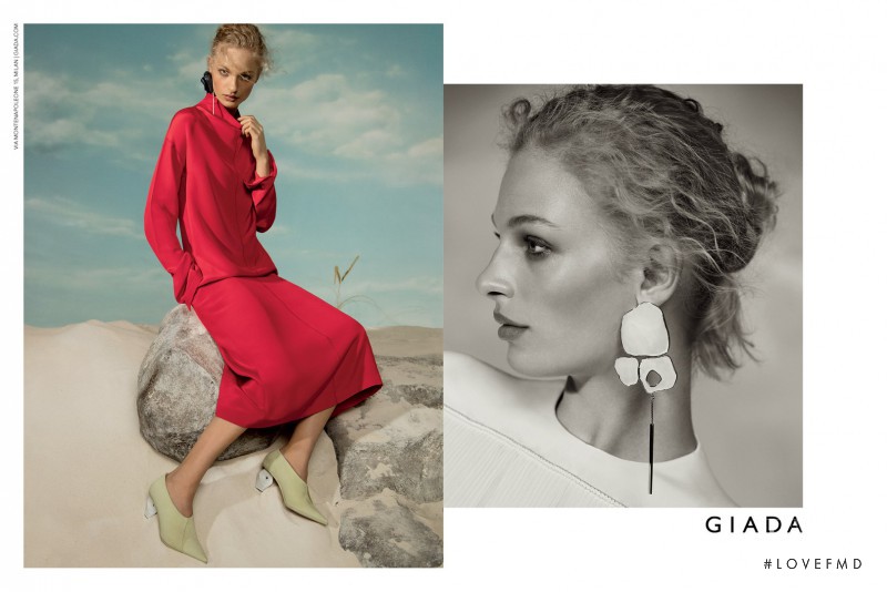 Frederikke Sofie Falbe-Hansen featured in  the Giada advertisement for Autumn/Winter 2017