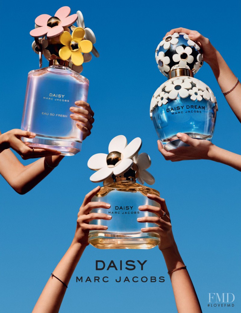 Kaia Gerber featured in  the Marc Jacobs Beauty Daisy Fragrance advertisement for Spring/Summer 2017