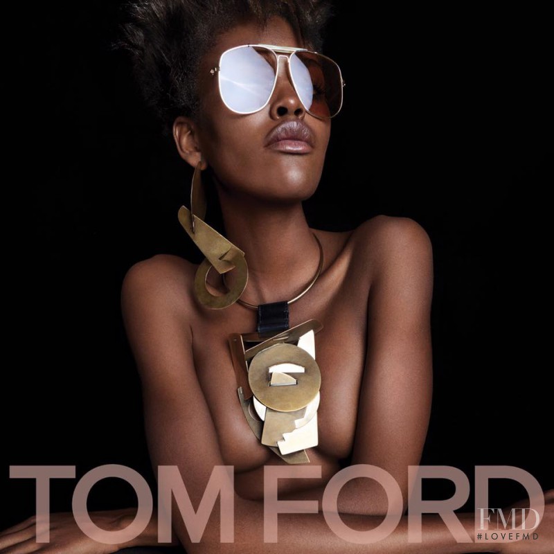 Amilna Estevão featured in  the Tom Ford advertisement for Spring/Summer 2017