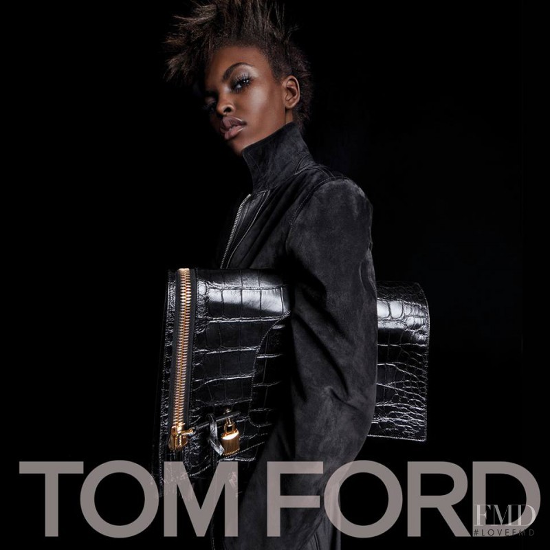 Amilna Estevão featured in  the Tom Ford advertisement for Spring/Summer 2017