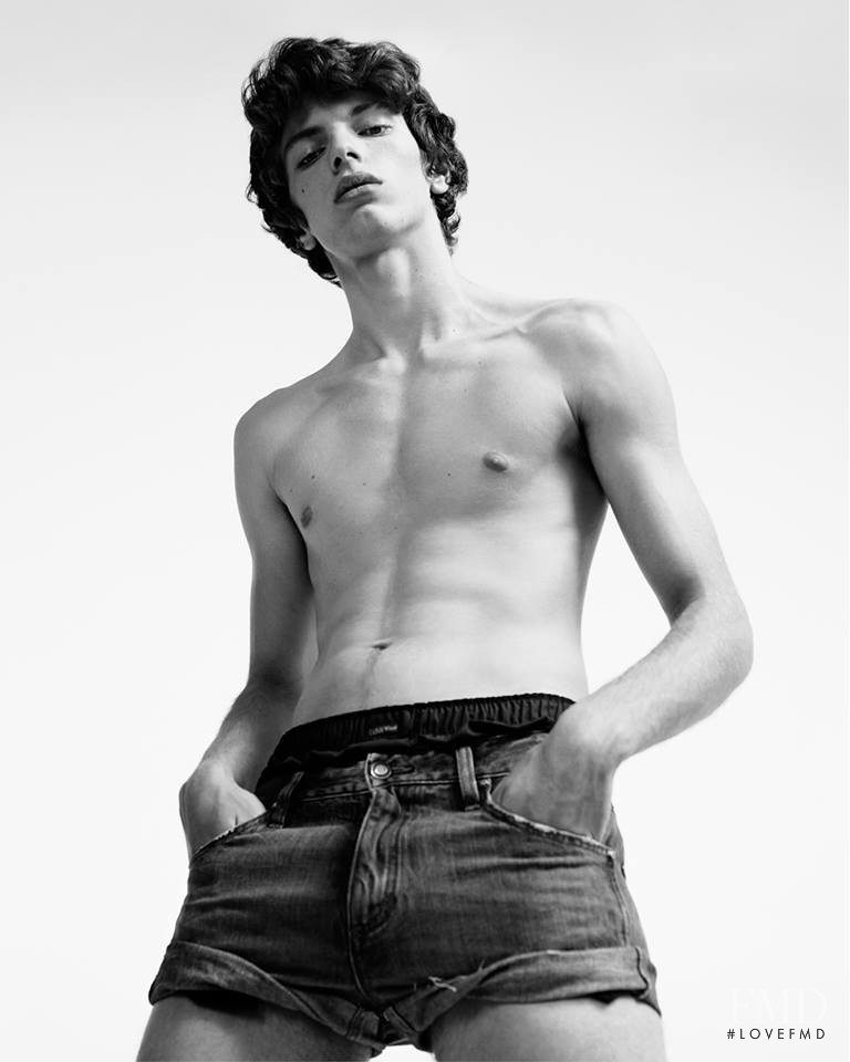 Fernando Albaladejo featured in  the Calvin Klein Jeans advertisement for Spring/Summer 2017