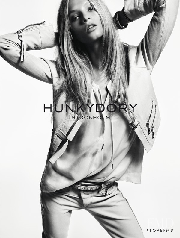 Anna Selezneva featured in  the Hunkydory advertisement for Spring/Summer 2013