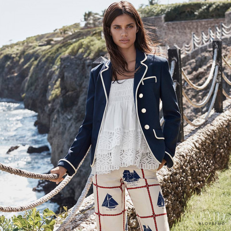 Sara Sampaio featured in  the Tory Burch advertisement for Spring/Summer 2017