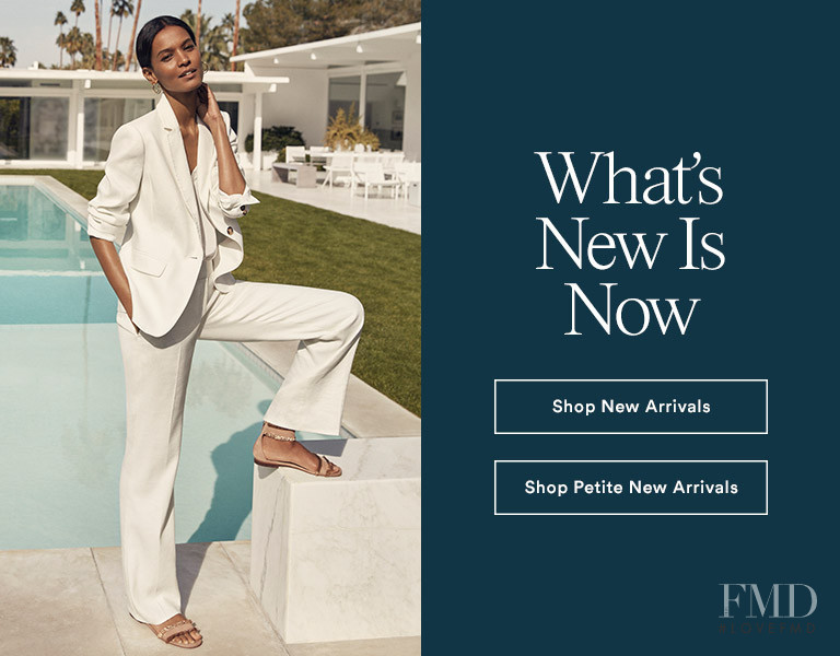 Liya Kebede featured in  the Ann Taylor advertisement for Spring/Summer 2017
