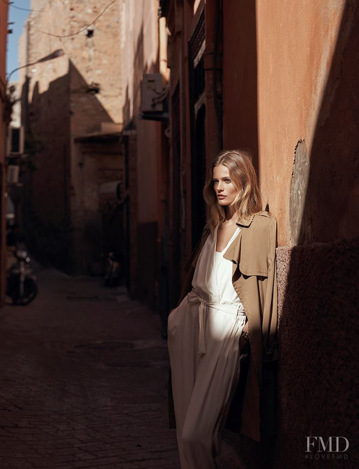 Edita Vilkeviciute featured in  the Massimo Dutti lookbook for Spring/Summer 2017