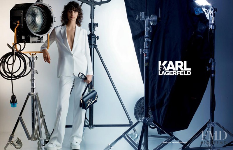 Mica Arganaraz featured in  the Karl Lagerfeld advertisement for Spring/Summer 2017