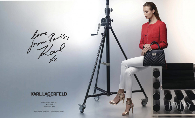 Josephine Skriver featured in  the Karl Lagerfeld advertisement for Spring/Summer 2017