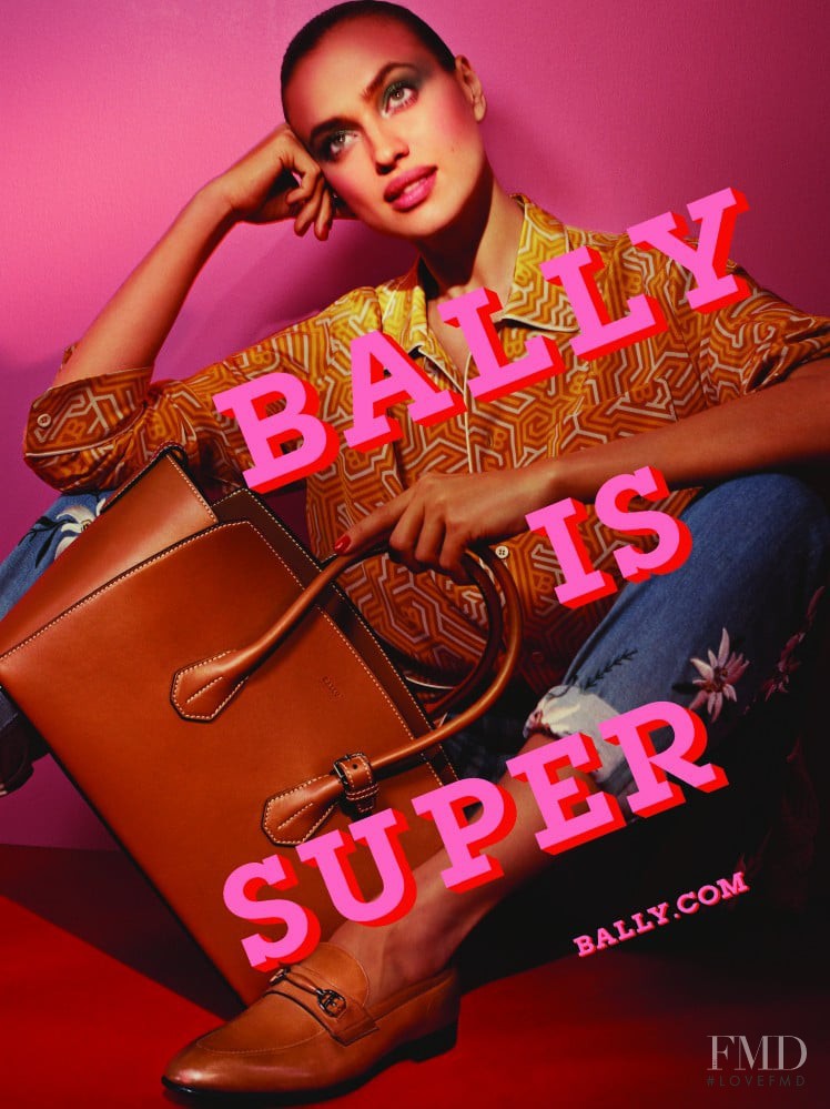 Irina Shayk featured in  the Bally advertisement for Spring/Summer 2017