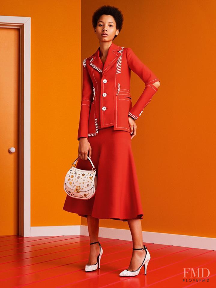Lineisy Montero featured in  the Bally lookbook for Spring/Summer 2017