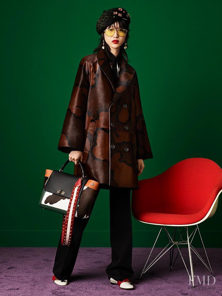 So Ra Choi featured in  the Bally lookbook for Autumn/Winter 2017