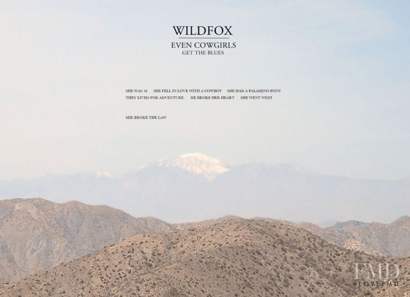 Wildfox advertisement for Spring/Summer 2012
