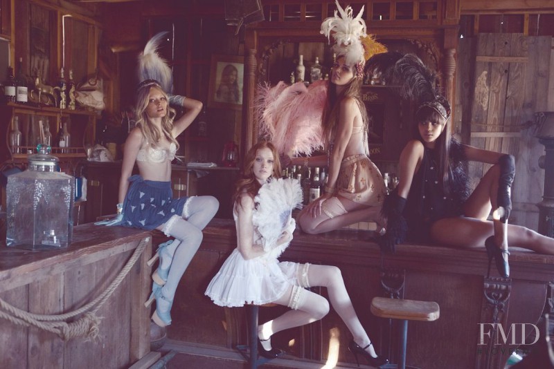 Ali Stephens featured in  the Wildfox advertisement for Spring/Summer 2012