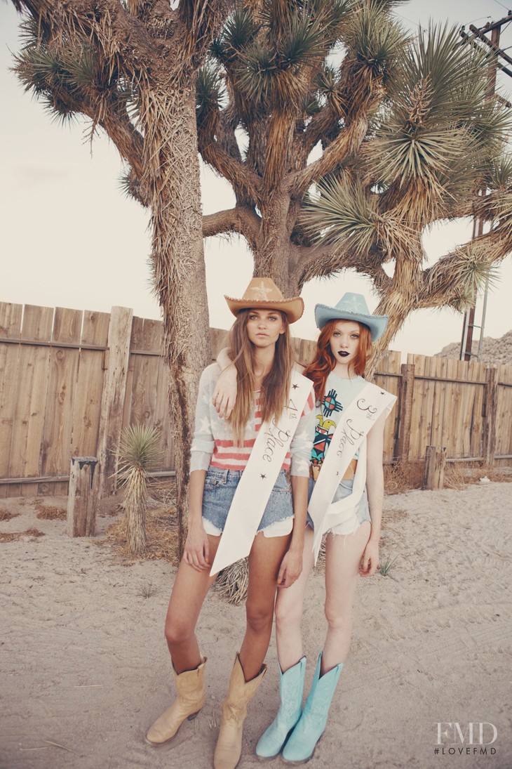 Ali Stephens featured in  the Wildfox advertisement for Spring/Summer 2012