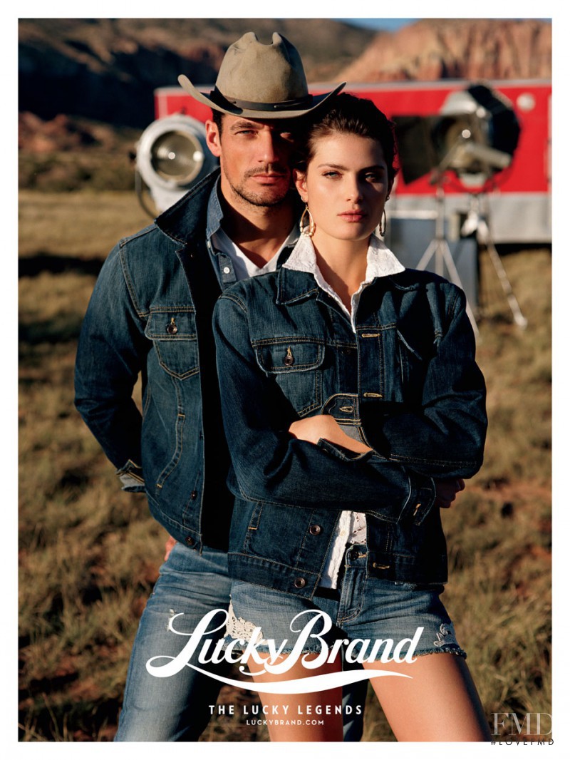 Isabeli Fontana featured in  the Lucky Brand advertisement for Spring/Summer 2013