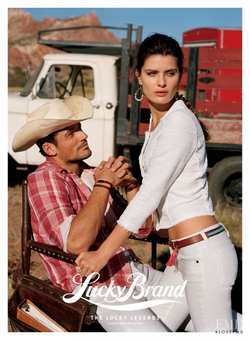 Isabeli Fontana featured in  the Lucky Brand advertisement for Spring/Summer 2013