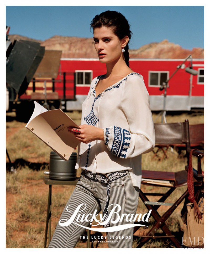 Isabeli Fontana featured in  the Lucky Brand advertisement for Spring/Summer 2013