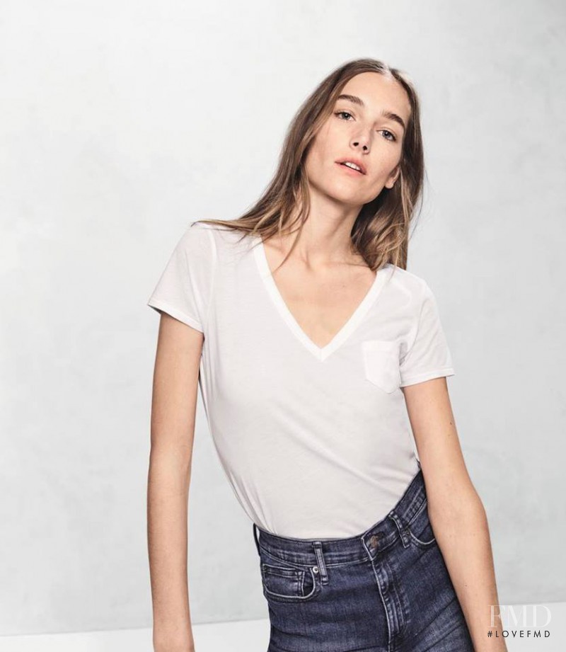 Joséphine Le Tutour featured in  the Gap advertisement for Spring/Summer 2017