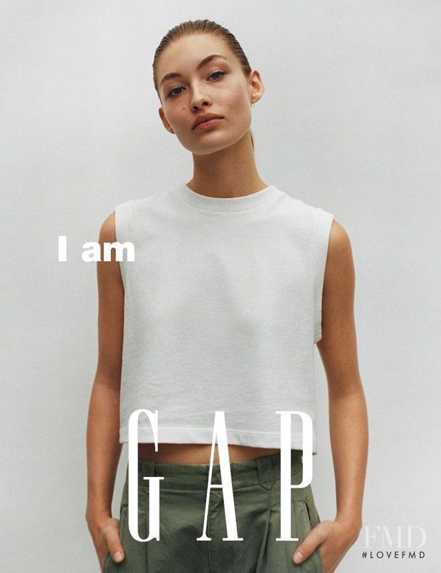 Grace Elizabeth featured in  the Gap advertisement for Spring/Summer 2017