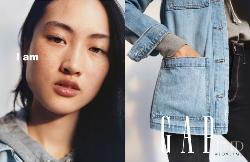 Jing Wen featured in  the Gap advertisement for Spring/Summer 2017