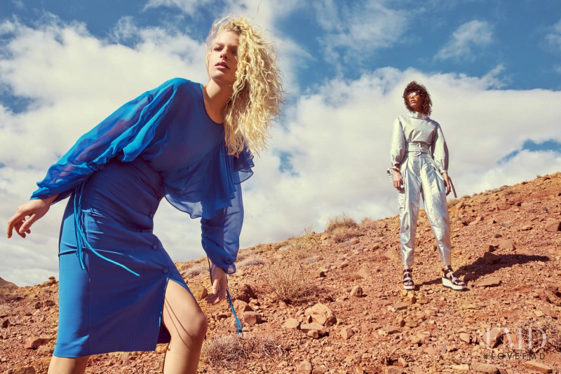 Frederikke Sofie Falbe-Hansen featured in  the Mango advertisement for Spring/Summer 2017