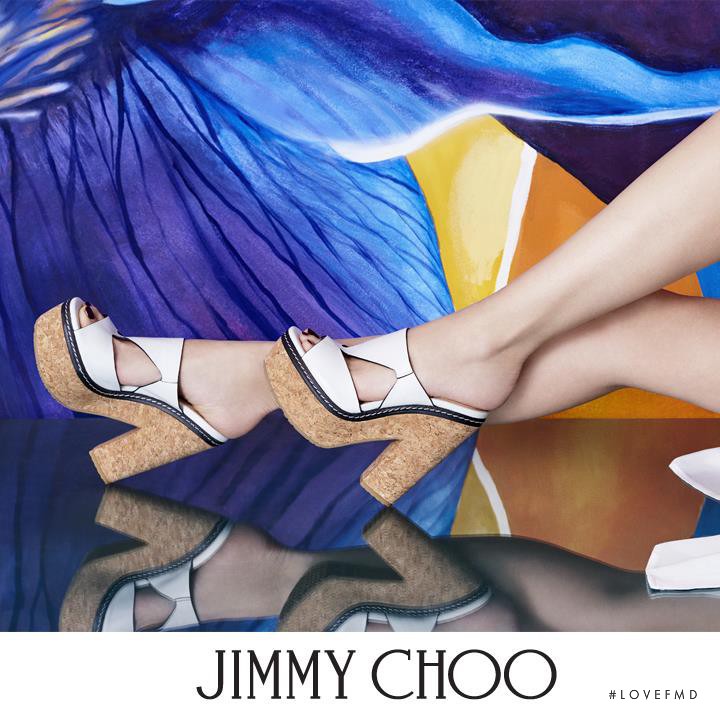 Kiki Willems featured in  the Jimmy Choo advertisement for Spring/Summer 2017