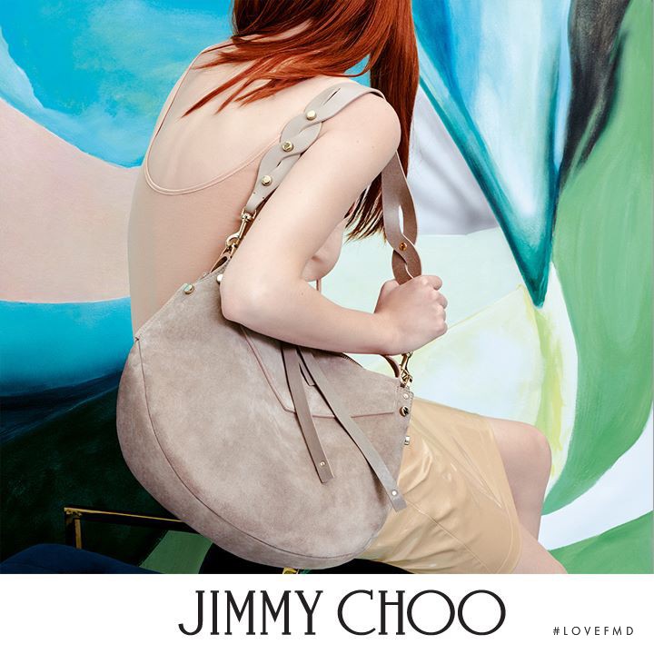 Kiki Willems featured in  the Jimmy Choo advertisement for Spring/Summer 2017