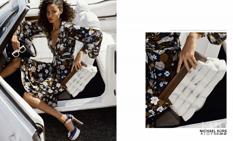 Joan Smalls featured in  the Michael Kors Collection advertisement for Spring/Summer 2017