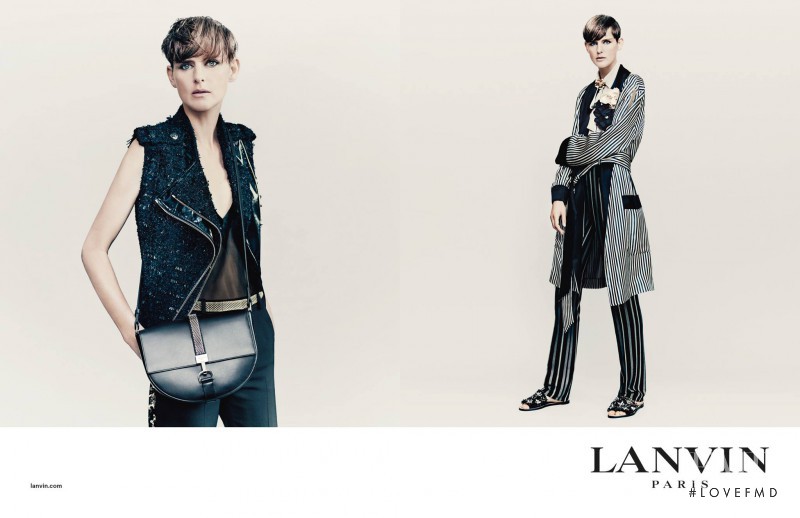 Stella Tennant featured in  the Lanvin advertisement for Spring/Summer 2017