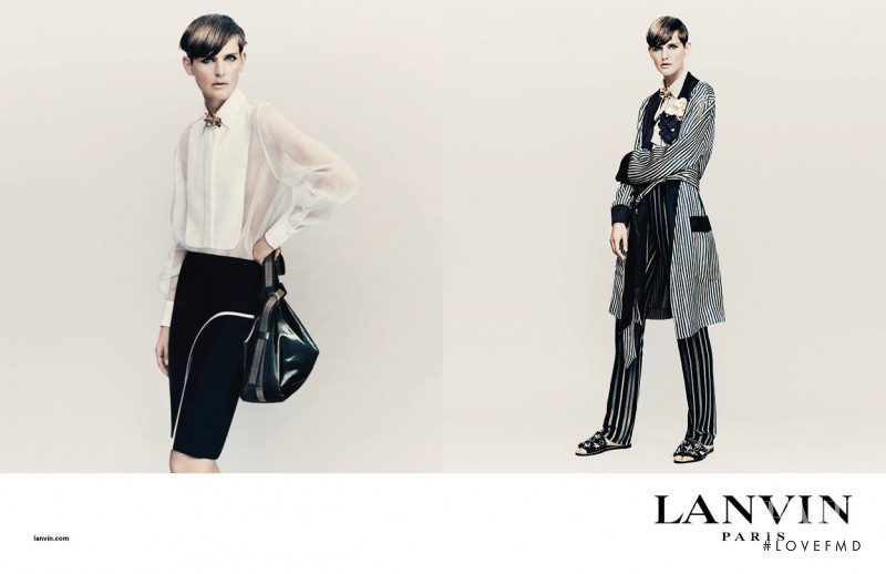Stella Tennant featured in  the Lanvin advertisement for Spring/Summer 2017