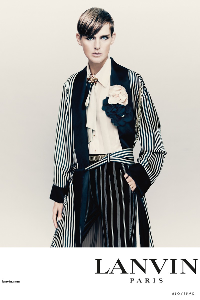 Stella Tennant featured in  the Lanvin advertisement for Spring/Summer 2017