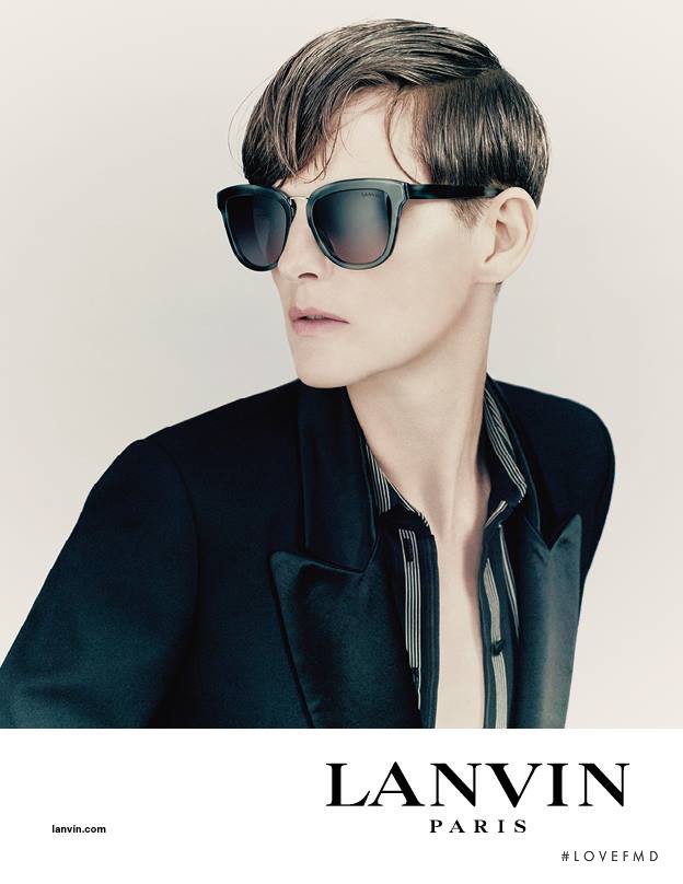 Stella Tennant featured in  the Lanvin advertisement for Spring/Summer 2017